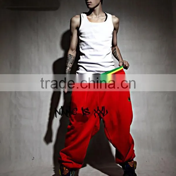 Custom Fashion Hip Hop Harem Baggy Dance Sweatpants, 100% Cotton Unisex Wholesale Sweatpants photo-3