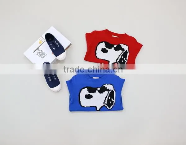 Tide Brand Children 's Clothing Girls Winter Simple Pure Cotton Sweater Pullover of Single Wholesale photo-2