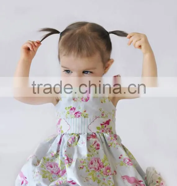 Little Girls Spring Flower Dress Kids Easter Cute Dress photo-4