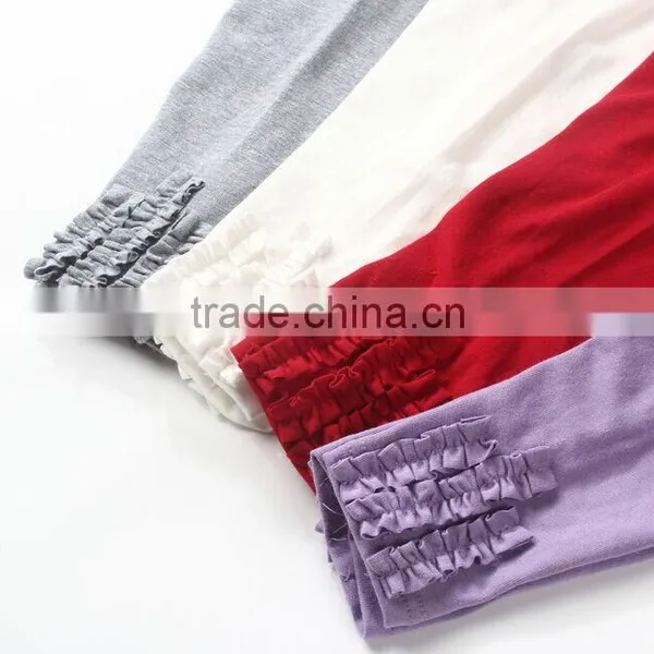 Hot Fashion Baby Leggings Girls Ruffled Panties Wholesale Knit Baby Girl Pants photo-4