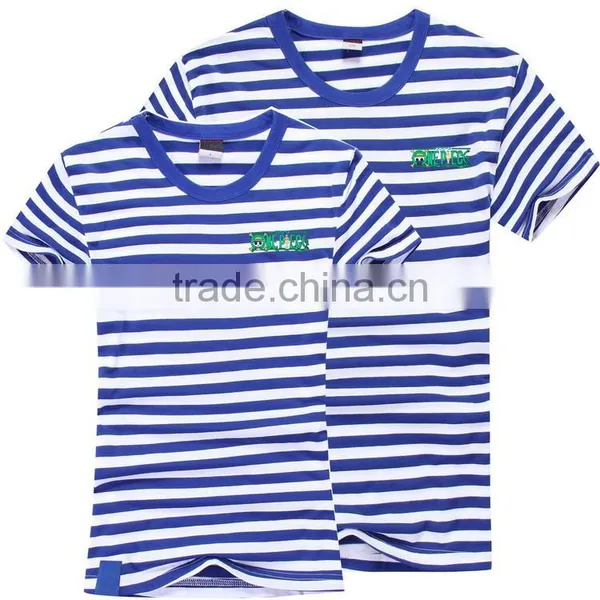 2016 Fashion Printed Stripe T-Shirt For Couple photo-2