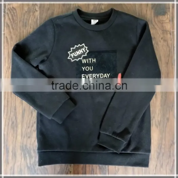 Women's Black Hoodies & Sweatshirts, Fashion Pull Over Sweatshirt, Women Hoodies Without Hood photo-3