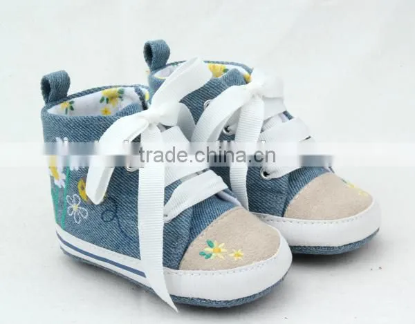 Top Quality Anti-skid Infant Boy Canvas Cotton Soft Toddler Shoes Pre-walker Sport Shoes photo-4