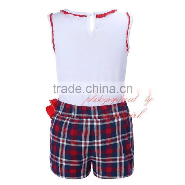 Girls Short Set Applique Kids Outfit photo-3