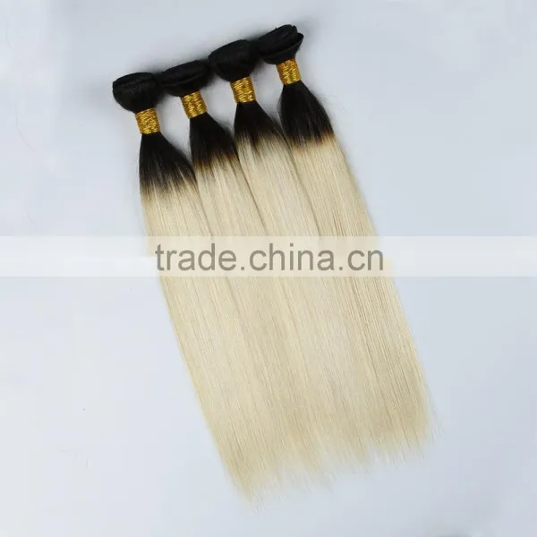 Wholesale Hair Product Two Tone Ombre Colored Hair Weave Bundles photo-2