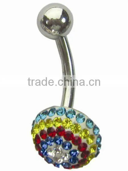 Rainbow Banana Navel Belly Piercing Jewelry