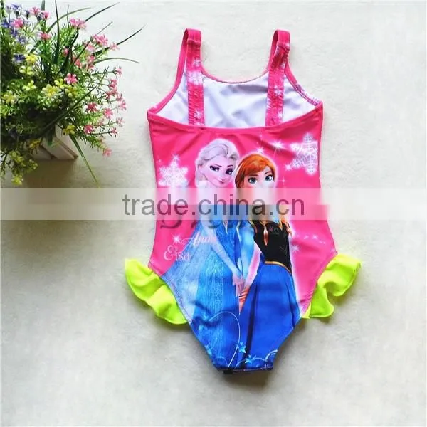 Best Selling Frozen Kids Swimming Suit Frozen Swimwear for Girls Bathing Suit Wholesale Price photo-5
