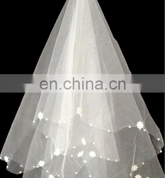 High Quality 1 Layer Tulle 1.5M Bridal Wedding Veils photo-4