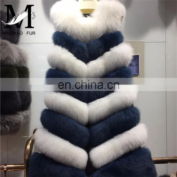 2015 Top Grade 100% Real Fox Fur Vest Natural Fur Vests Fox Fur Waistcoat photo-5