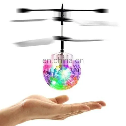 Dropshipping Mini Fun Kids Toy Suspended Crystal Ball Sensing Aircraft Hand Induction Flying Aircraft photo-2