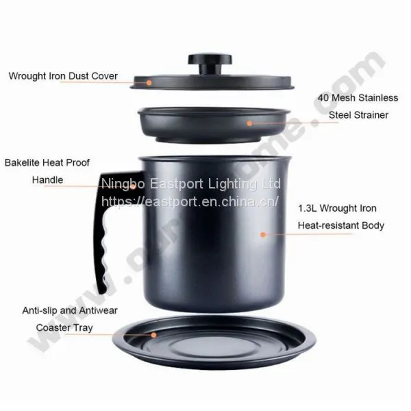 1.3L WROUGHT IRON EASY CLEAN GREASE FILTER ZD004 photo-3