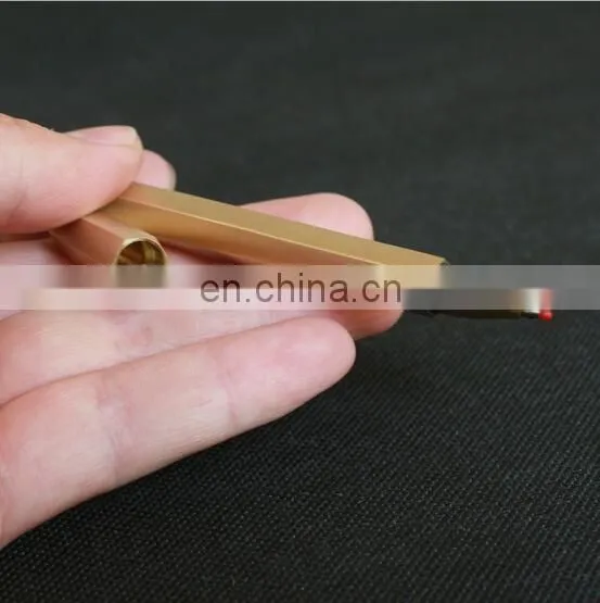 High Quality Hexagon Gel Ink Brass Pen photo-3