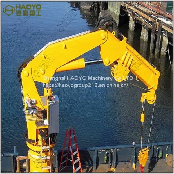 Knuckle Marine Deck Engine Lifting Crane for Sale Price photo-2