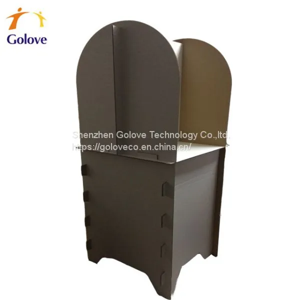 Corrugated Cardboard Polling Booth for 2019 Election photo-4