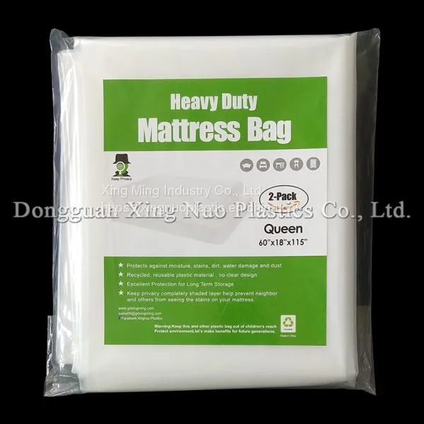 03 Style 2 Pack Heavy Duty Queen Mattress Bag 60 * 18 * 115 Inch