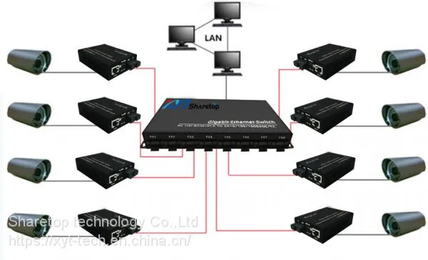 Customized 1 2 4 8 16 Fiber 2 4 8 16 Ethernet Fiber Media Converter Fiber Switch photo-4