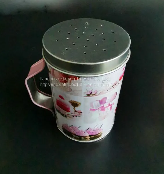 Small & Large Pepper Jars Customized Logo Biscuit Cookie / Tea 2 Oz Screw Top Tins photo-2