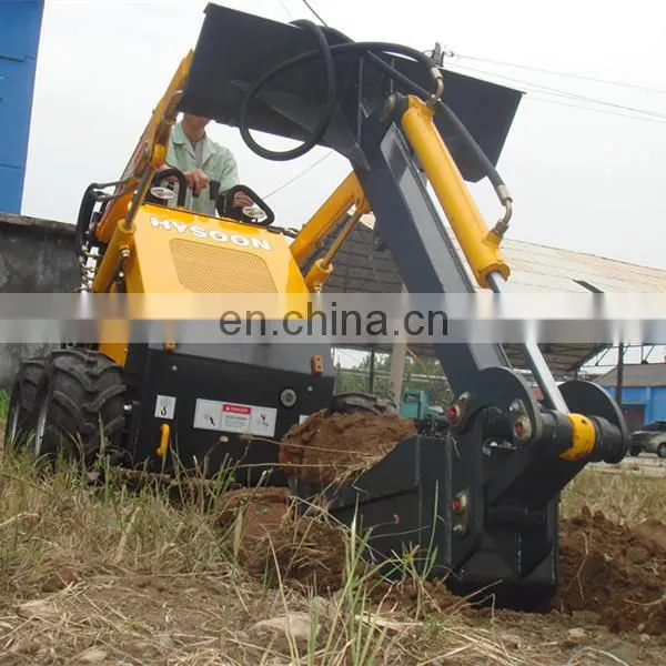 Hysoon Utility Skid Steer Loader Mini Digger for Garden photo-6