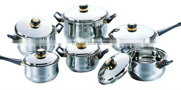 Stainless steel kitchenware set