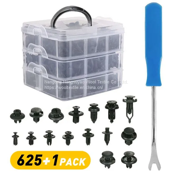 5mm-10mm Hole Fitting Size Car Door Panel Clip Heat Insulation Cotton Leaf Panel Fasteners Screw Kit Set Tool photo-2