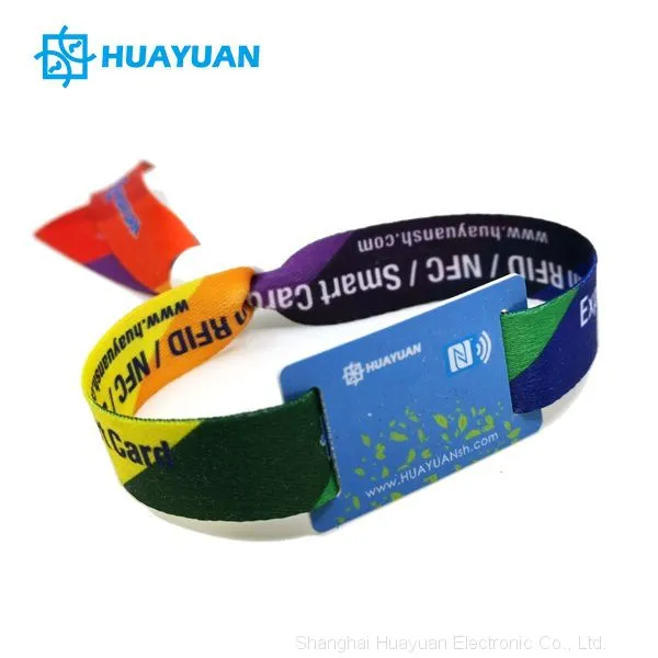 Event Management Bracelet RFID Transponder NFC Fabric Wristbands photo-3
