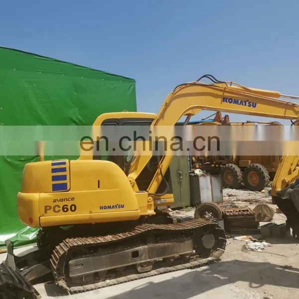 Cheap KOMATSU PC60 Mini Crawler Excavator 6 Ton Mini Crawler Digger Japan Made Komatsu Machine photo-3