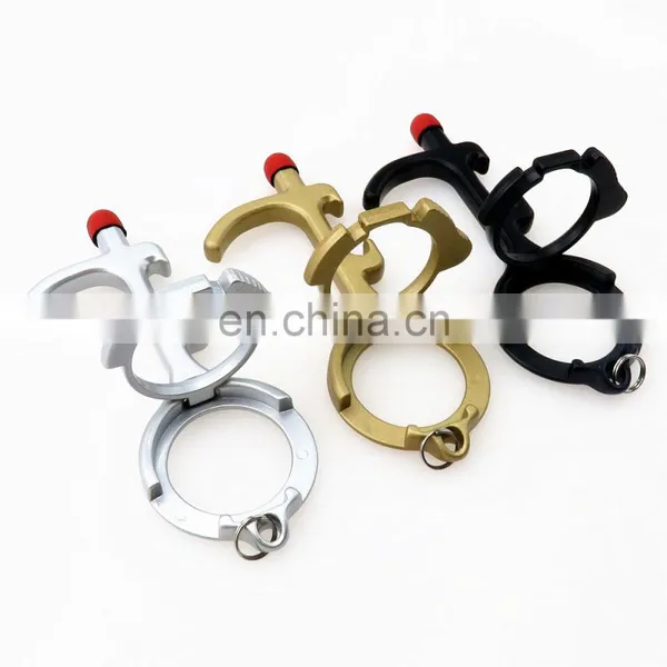 Custom New Multi-Function Touch-free EDC Bottle Opener Mobile Phone Bracket Key Chain photo-2