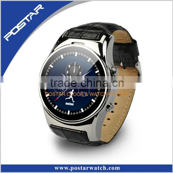 New Technology Smart Watches With Genuine Leather Band Bluetooth photo-4