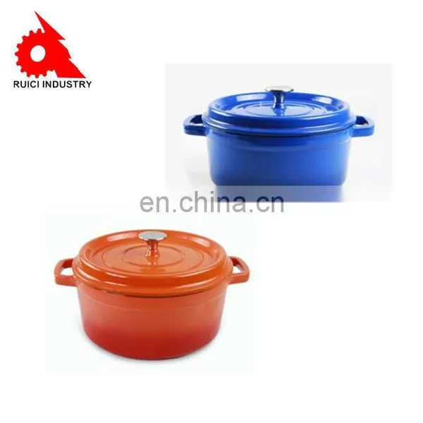 Hot Sale Safety Eco-friendly Round Red Cast Iron Enamel Casserole photo-3