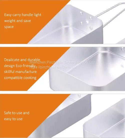 China Supplier 2 Sets Aluminum Lunch Box Aluminum Mess Tin for Sale photo-2