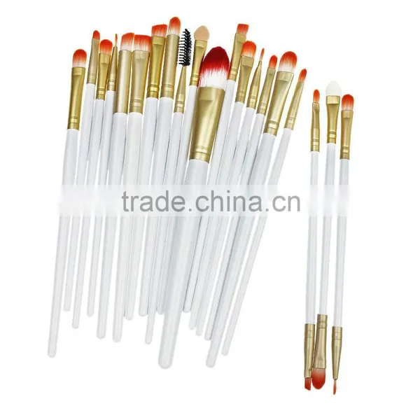 20pcs/set White Professional High Quality Foundation Powder Brush Cosmetics Makeup Brushes photo-5