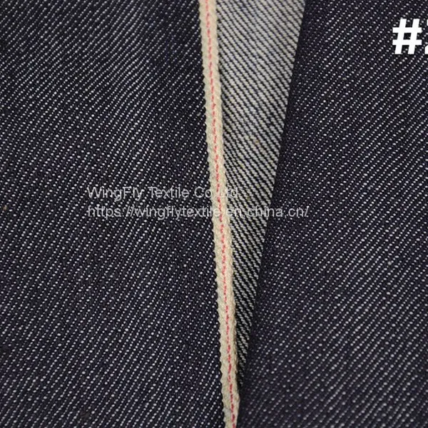 14.3oz High Quality Slub Right Twill Japanese Selvedge Jeans Fabric for Men W387134 photo-2