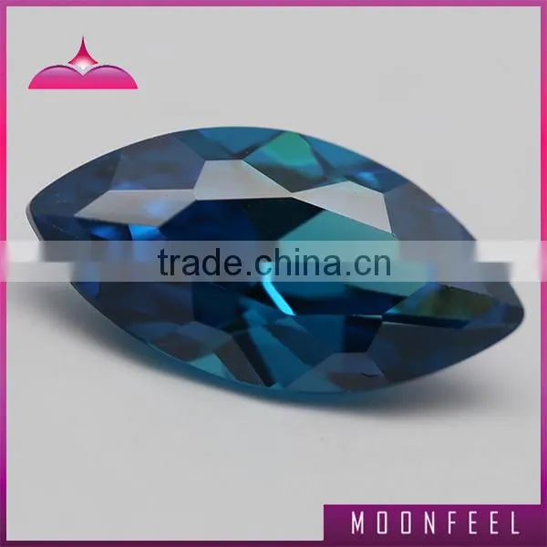Hot Sale Aquamarine Marquise Shape Raw Cubic Zirconia Gemstone