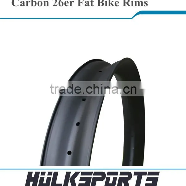 High-end 26er Fat Bike Carbon Wheelset 3K/UD 80 mm Fatbike Rims 18mm Profile Depth Carbon Hooklesse/clincher Mtb Rim Quality Choice photo-4