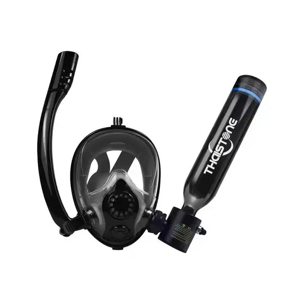 THAISTONE 0.5L Mini Scuba Tank Scuba Snorkel Mask High-Pressure Pump Diving Equipment Breathable Lung Tank Dive Air Oxygen