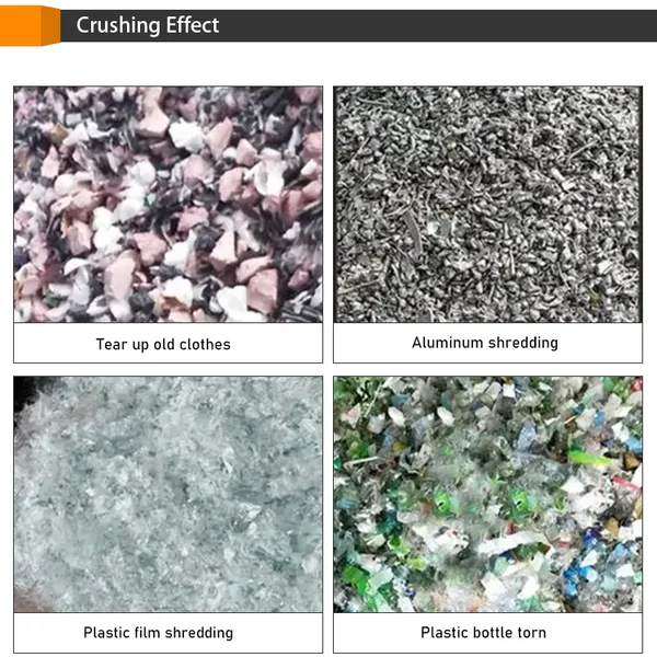 Industrial Metal Plastic Double Shaft Shredder Machine Twin Shaft Crusher Shredding Equipment for Recycling Waste photo-3