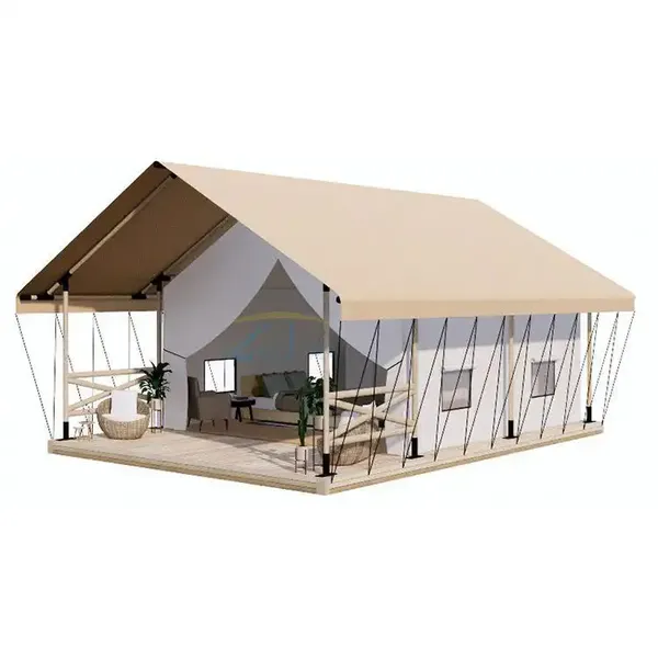 Outdoor Luxury Nomadic Tent Manufacturer Camping Homestay Scenic Spot Vacation Internet Celebrity Campsite Wooden Hotel Tent photo-4