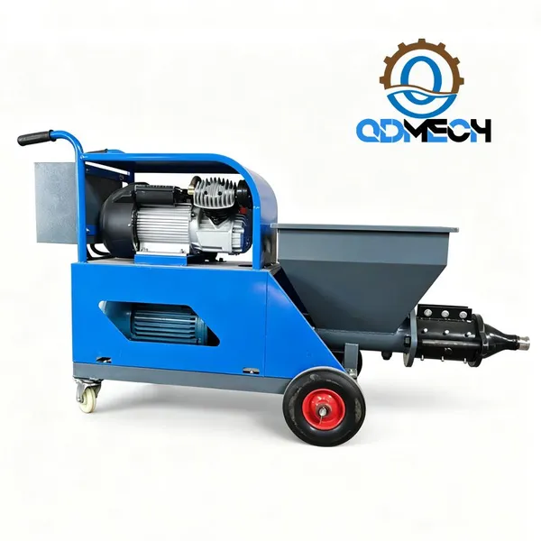Mo-Qdmech Máquina Pulverizadora de Mortero Multifuncional Mo801 Pulverizador de Yeso 3-6MPa Máquina de Enlucido de Paredes para Construcción