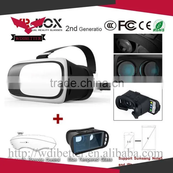 Newest VR BOX 2 Virtual Reality 3D Glasses for 4.5 - 6.0 "Phone Quality Choice photo-5