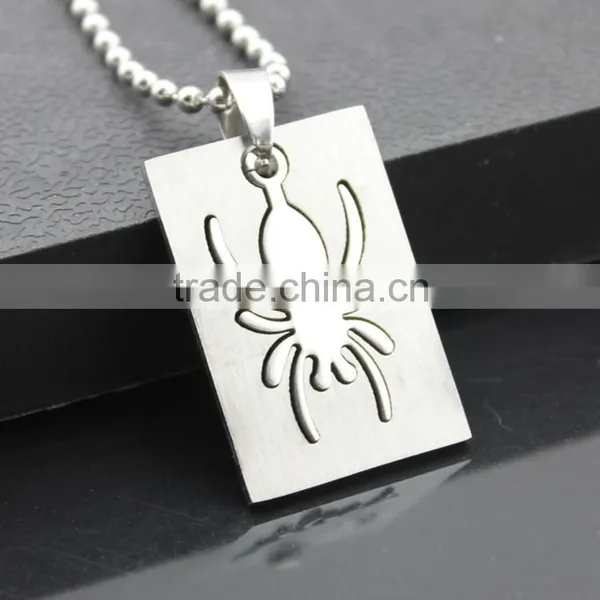 Stainless Steel Combo Spider Pendant Necklace photo-2