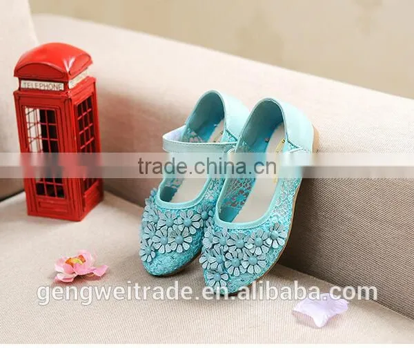 Cute Princess Wholesale Girls Shoes Sweet Girl Flower High Heel Flower Shoes photo-3