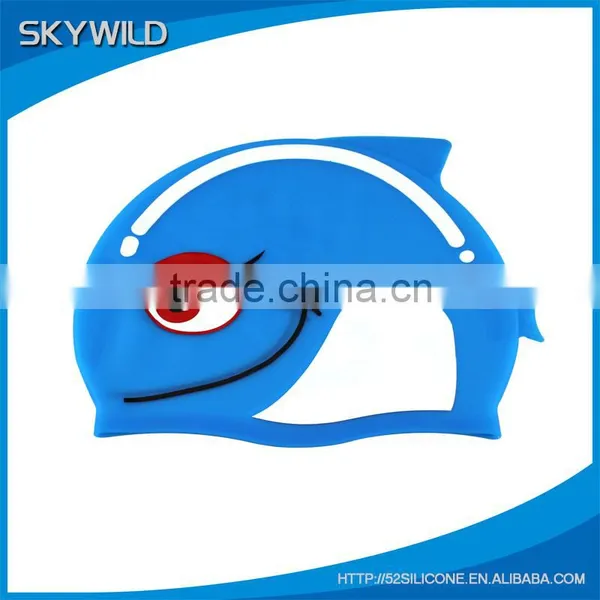 Carton Swim Cap Amazon Hot Selling Funny Silicone Swim Cap For Kid, Summer Diving Promotional Swimming Cap photo-2