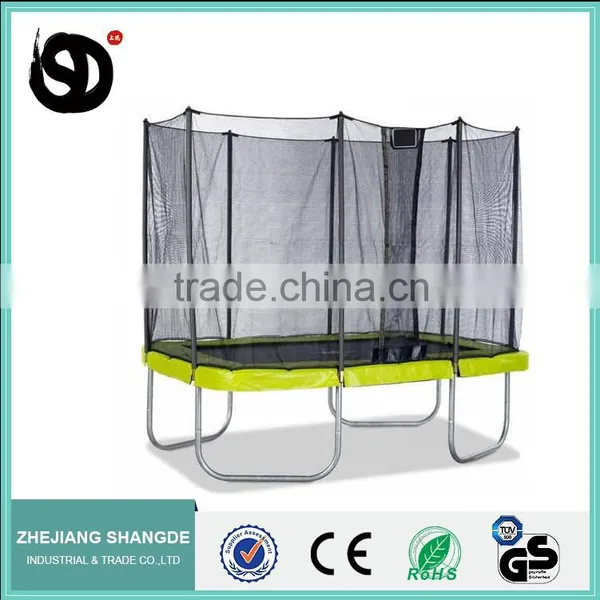 8ft*12ft Outdoor Big Square Trampolines With Safety Enclosure photo-4