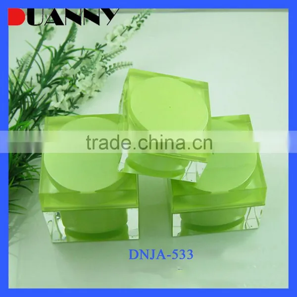 Hot Sale Customized Square Columnar 15ML 30ML 50ML Acrylic Plastic Empty Skin Care Cosmetic Jar photo-4
