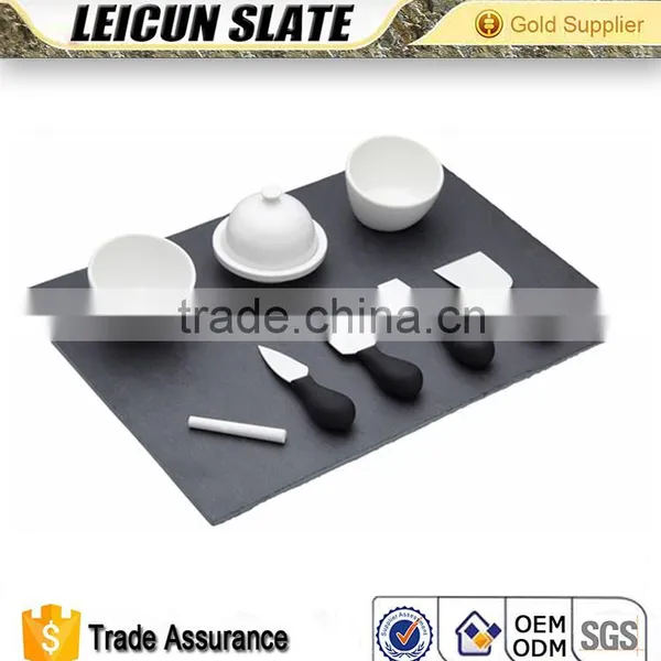 Black Good Quality Food Slate Plate for Resturante photo-2