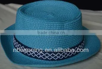 Blue Short Brim pp Hat/fashion Men Hat /straw Hat for Sale photo-2