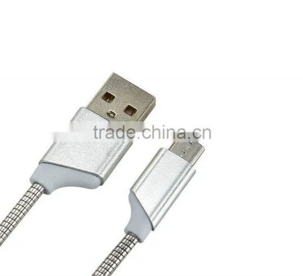 2016 Hot Selling High Quality Aluminum Braided Wire Cable for Iphone 6 6 Plus 6s 6s Plus s7 s7 Edge photo-3