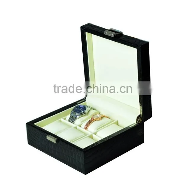 Factory Wholesale Cheap 6 Slots Solid Wood Mens Watch Gift Boxes.