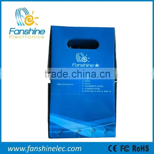 Fanshine High Quality Network Cable 0.51mm CCA Cat5e Patch Cord Lan Cable photo-5
