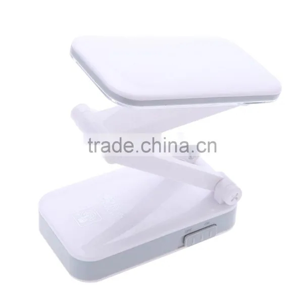 2W Rechargeable LED Table Desk Lamp Light Foldable 24LEDs Eye Protection Bedside Book Reading Lamp for Bed AC110-240V photo-3